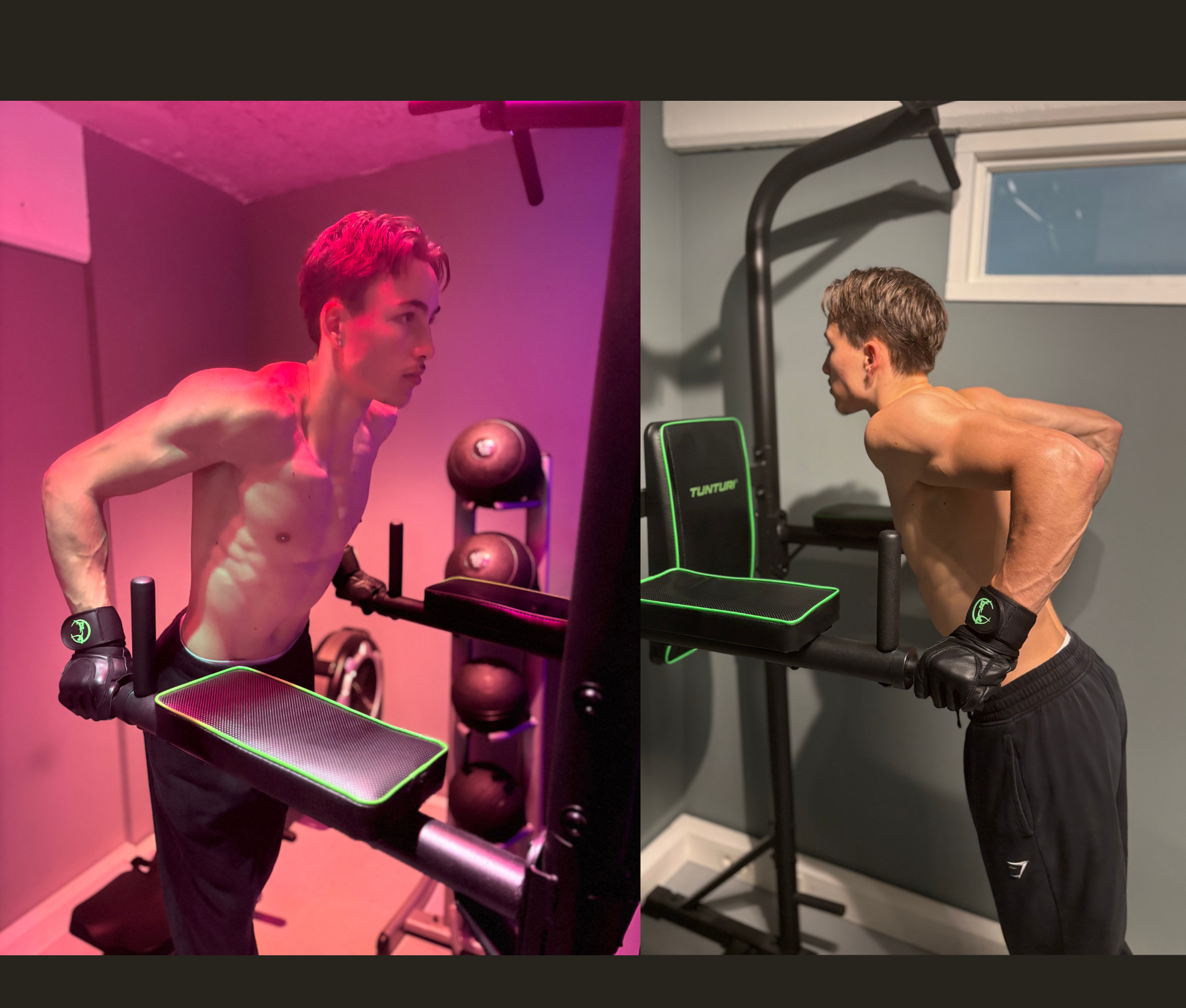 Gloves Men - Black & Green