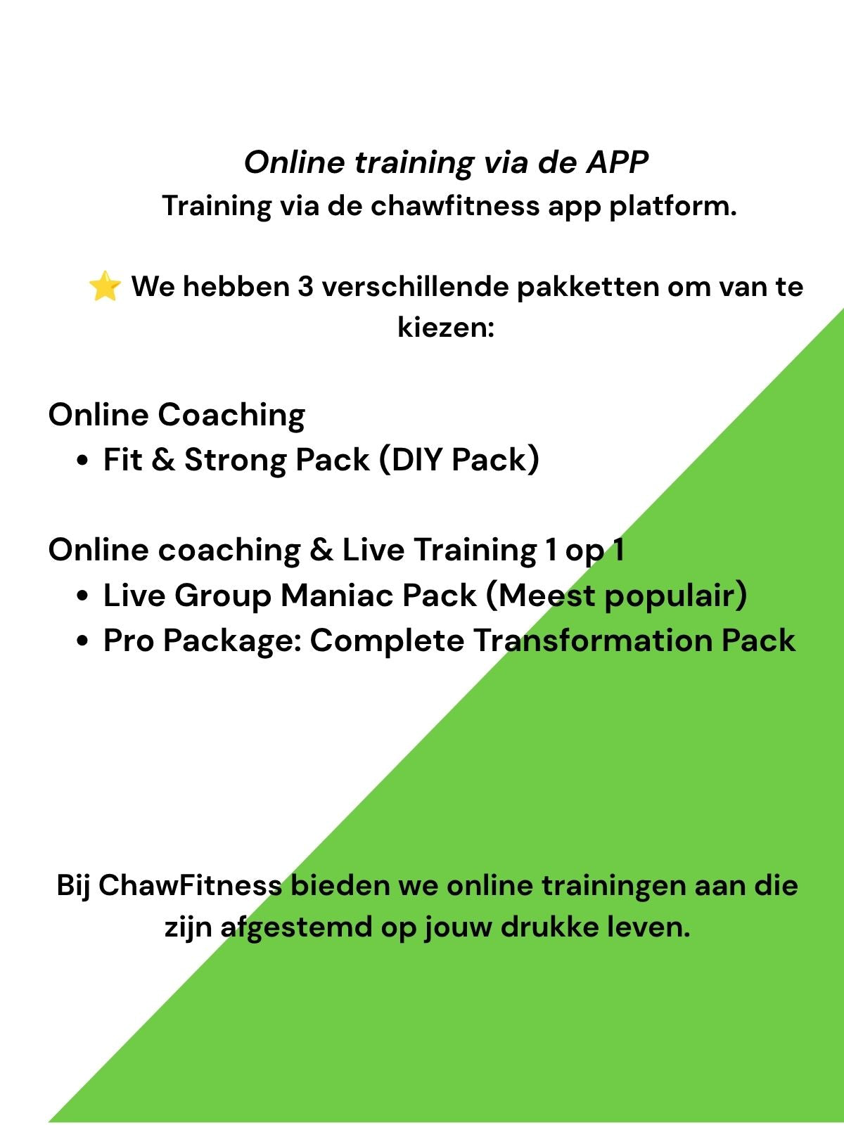 Customized workout Plan - FIT & STRONG PACK
