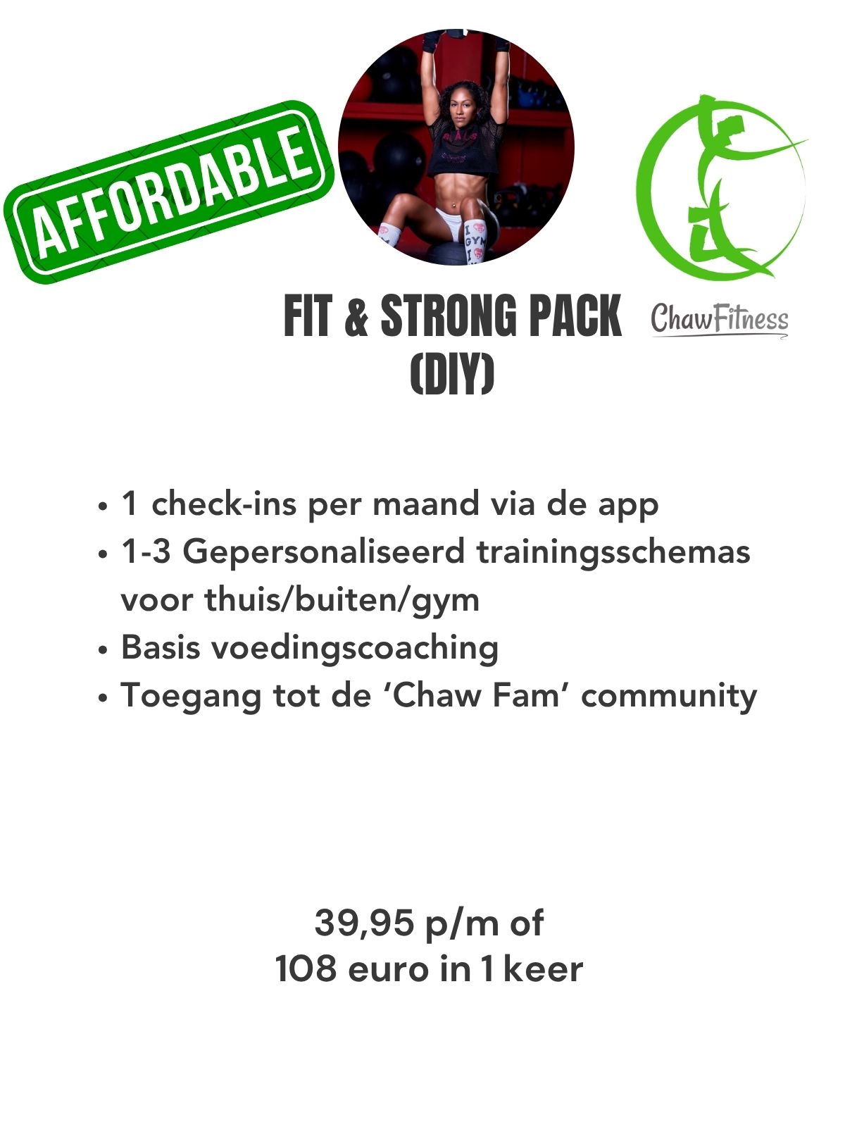 Customized workout Plan - FIT & STRONG PACK