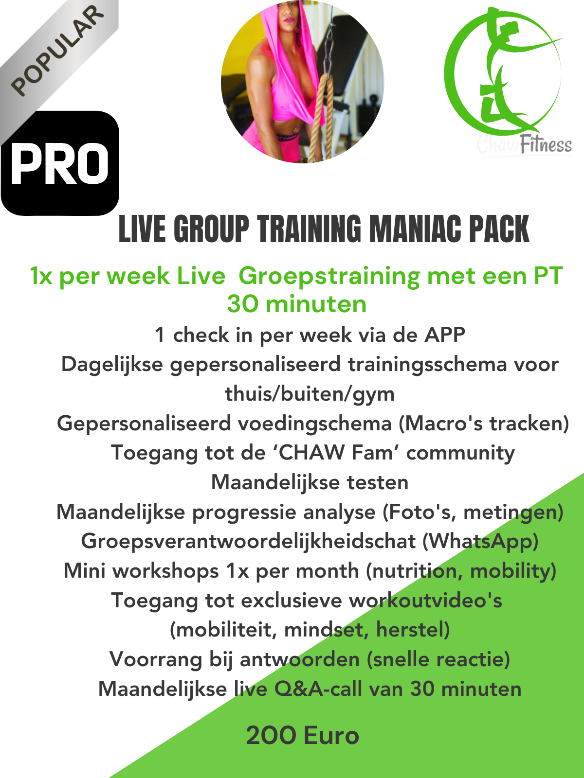 Live Group Coaching  Maniac Pack